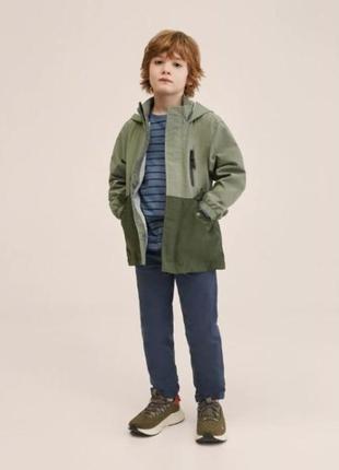 Курточка ветровка для мальчика с трикотажной подкладкой бренд mango испания7 фото