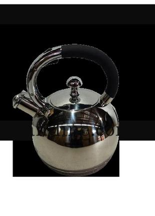 Чайник со свистком bohmann bh 8052 black