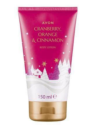 Лосьйон для тіла з ефектом мерехтіння «пряний апельсин і журавлина» avon1 фото