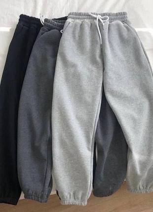 Джоггери жіночі спортивні штани теплі на флісі прогулянкові повсякденні4 фото