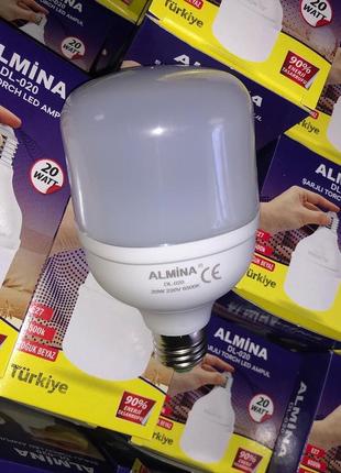 Led лампочка almina dl20 со встроенным аккумулятором.