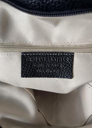 Кожаный черный рюкзак stella, италия, цвета в ассортименте8 фото