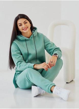 Спортивный костюм size+ на флисе