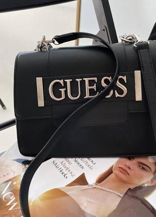 Сумка guess big logo black3 фото