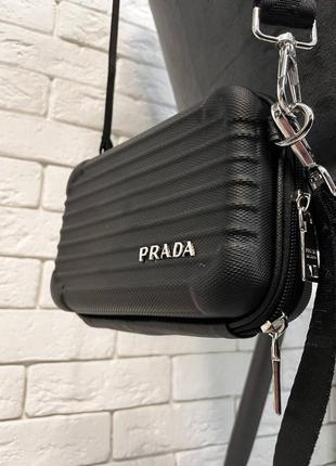 Сумка prada mini black bag2 фото