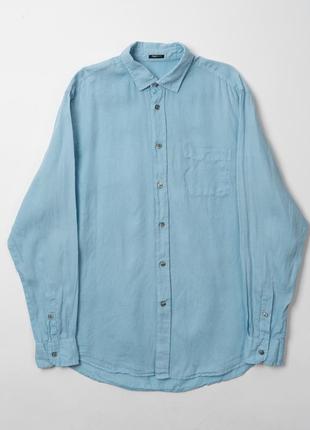 Zegna sport linen shirt мужская льняная рубашка