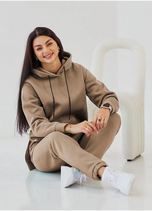 Спортивный костюм size+ на флисе