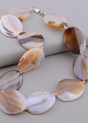 Намисто агат 50  см.