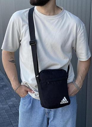 Мессенджер adidas черный | сумка через плечо адидас барсетка