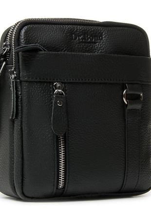 Мужская сумка-планшет из натуральной кожи dr.bond 6619 черный