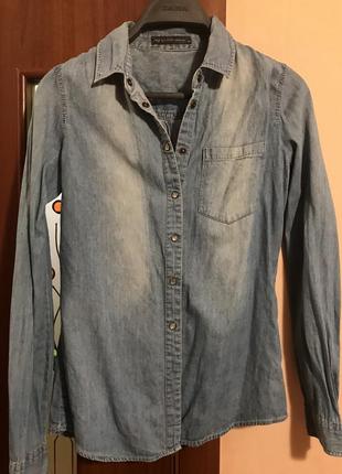 Афігенна джинсова рубашка від glo story!2 фото