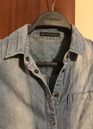 Афігенна джинсова рубашка від glo story!3 фото