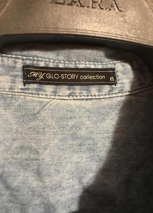 Афігенна джинсова рубашка від glo story!4 фото