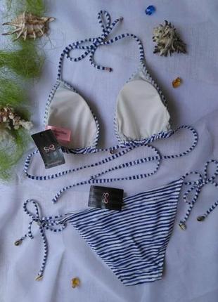 Раздельный купальник треугольники с поролоновыми чашечками hunkemoller2 фото