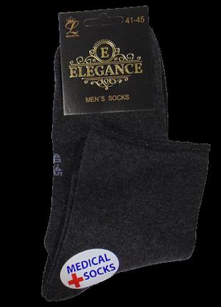 Носки без резинки elegance 41-45 серые