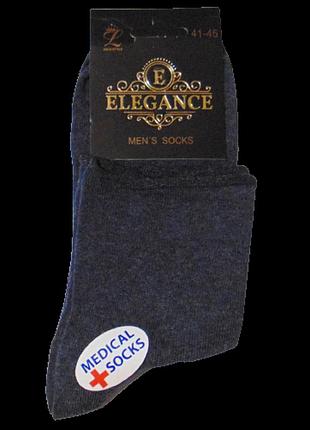 Носки без резинки elegance 41-45 синие