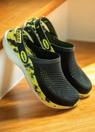 Сабо крокси crocs b508 360 ​​clog крокси чоловічі чорні кольорові