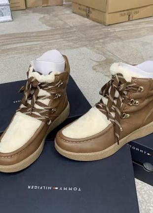 Кожаные ботинки tommy hilfiger