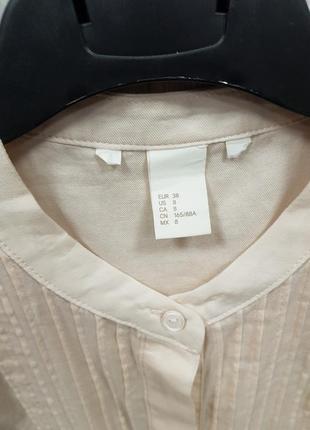 Пудровая удлиненная блуза без рукавов h&m m3 фото