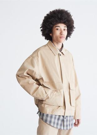 Новая calvin klein куртка ( ck khakis twill double pocket jacket jacket ) c америки l