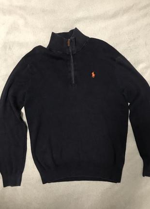 Свитер реглан пуловер гольф реглан кофта на молнии мужская polo ralph lauren