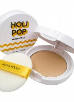 Компактна пудра для обличчя holika holika holi pop blur pact spf 30 pa+++2 фото