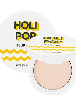 Компактна пудра для обличчя holika holika holi pop blur pact spf 30 pa+++1 фото