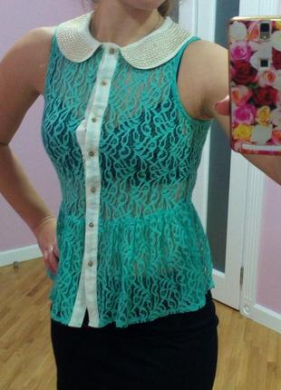 Блуза кружевна