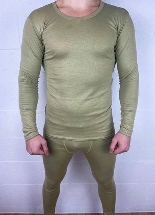Комплект термобілизни dertex армійське чоловіче (колір койот) мс1057 м'яке приємне до тіла на холоду до -20