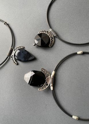 Чокер з агатом