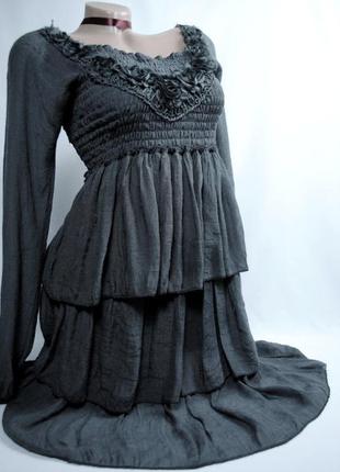 Сіре плаття сіра сукня 1281 фото