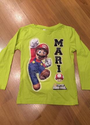 Футболка з довгим рукавом на хлопчика 7-8 років