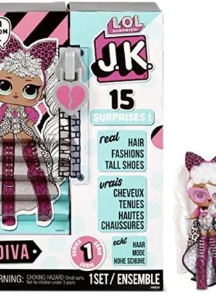 Лялька лол джейкей леді дива міні — l.o.l. surprise! jk diva q.t. mini fashion doll1 фото