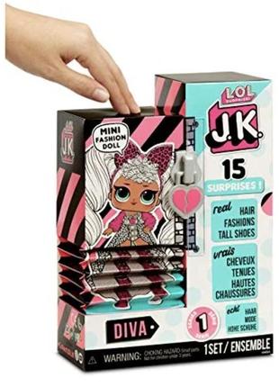 Лялька лол джейкей леді дива міні — l.o.l. surprise! jk diva q.t. mini fashion doll3 фото