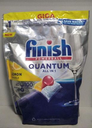 Finish quantum all in 1 100шт. таблетки до посудомийки