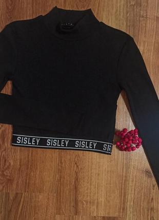 Кофта в рубчик укорочена sisley