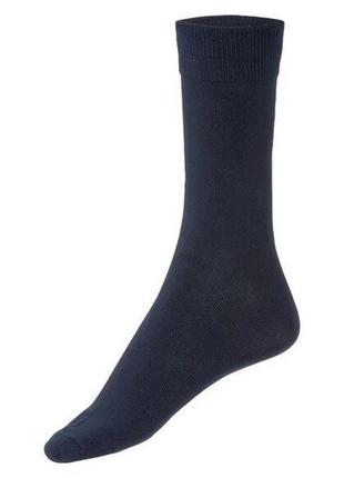Шкарпетки класичні котонові, темно- сині