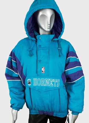 Вінтажний жіночий анорак starter nba з 90-х, спортивна куртка, charlotte hornets