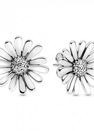 Срібні сережки квітка1 фото