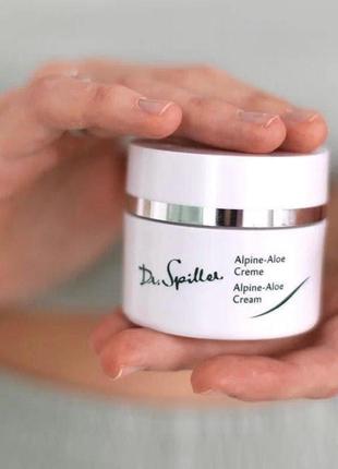 Зволожувальний крем для обличчя dr. spiller alpine-aloe cream