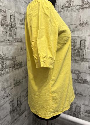 Желтая рубашка рубашка с коротким рукавом2 фото