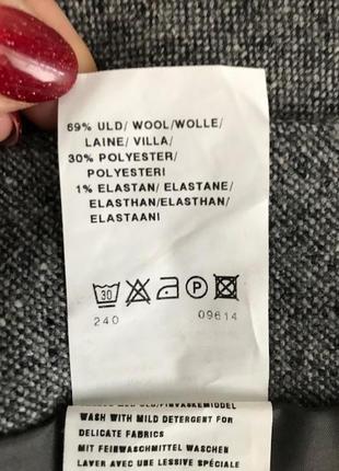 Классная стильная теплая (69% шерсть) юбка от датского brandtex, размер 42, укр 50-527 фото