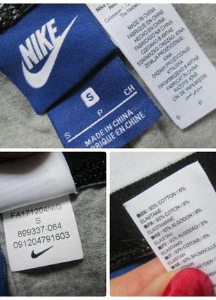 Фірмові спортивні стрейчеві бавовняні легінси лосини сірий меланж nike оригінал.5 фото