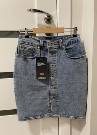 Джинсовая юбка levi’s