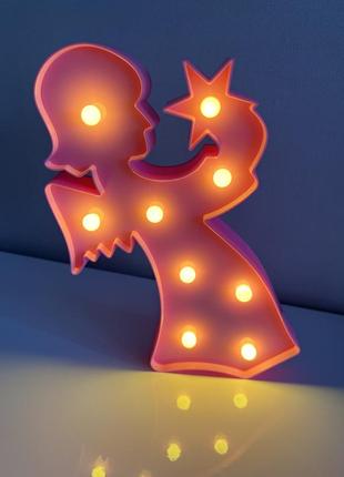 Лед світильник-нічник у вигляді ангела із зіркою