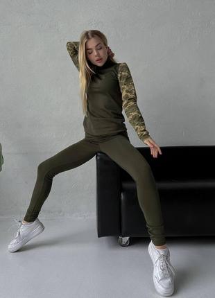 Тепла камуфляжна термобілизна на флісі