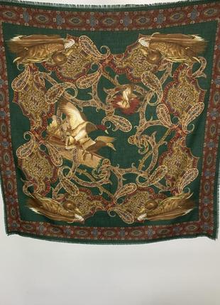 Вінтажна хустка з малюнком птахів «качки»,італія