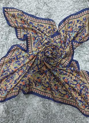 Шикарний женский шарф палантин 100% шелк.3 фото