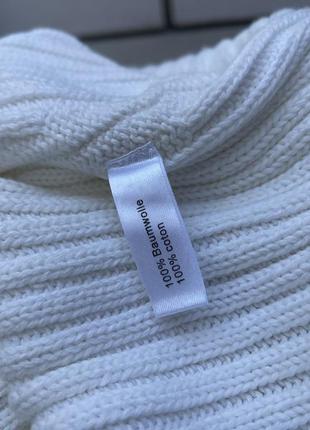 Білий чоловічий светр, водолазка унісекс бавовна nile4 фото