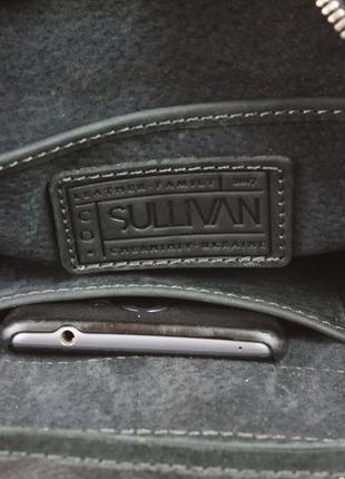 Мужская кожаная сумка-барсетка с ручкой и ремнем через плечо планшет мессенджер черная gmsmvp1478 фото